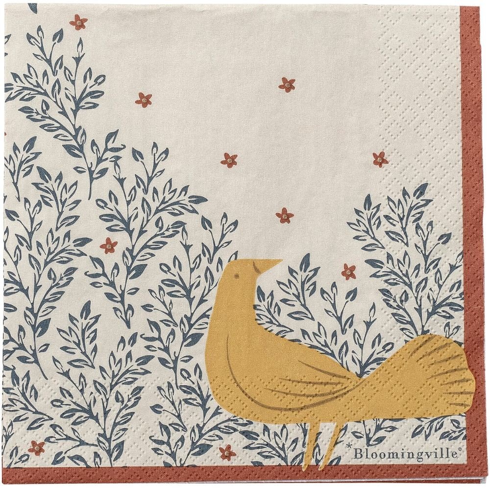 Ubrousky HEZHA 33 x 33 cm, sada 20 ks, papír, Bloomingville