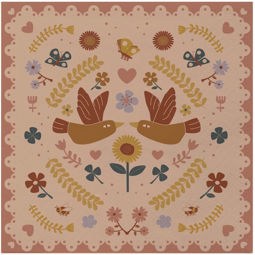 Ubrousky BRYN 33 x 33 cm, sada 20 ks, papír, Bloomingville