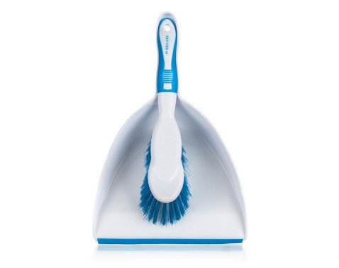Smetáček s lopatkou Exclusive, modro-bílá