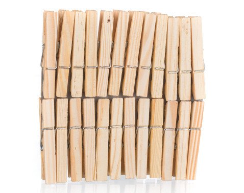 Kolíčky na prádlo (24 ks) Economy, dřevěné