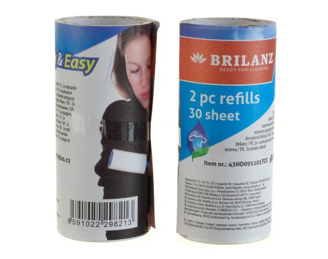 Sada čistících válečků na textil 2 x 30 listů