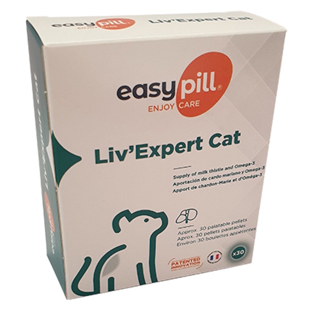 EASYPILL Liver support/Liv'Expert Cat na akutní onemocnění jater pro kočky 60 g