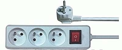 Prodlužovací přívod 3m-3x10A plus vypínač,3x1mm2