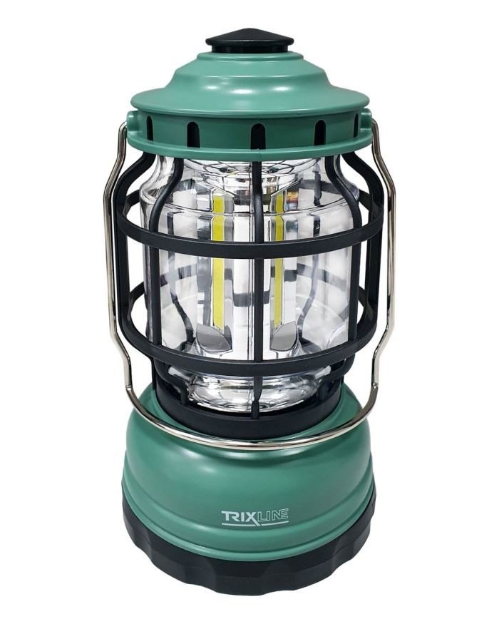 Outdoorová svítilna na baterie LED COB 3x3W  zelená