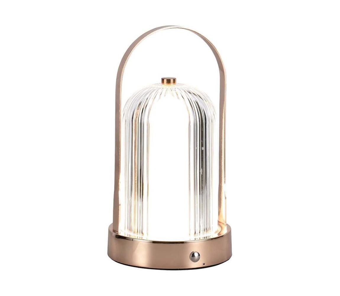 LED Stmívatelná stolní lampa LED/1W/5V 3000-6000K 1800 mAh měď