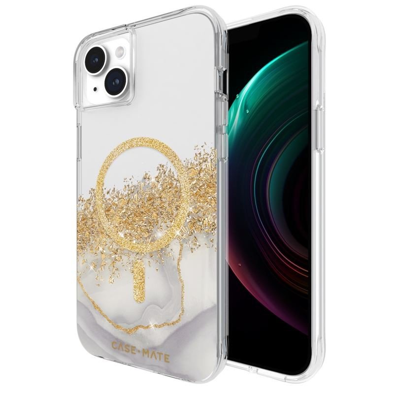 Ochranný kryt pro iPhone 15 PLUS - Case Mate, Karat Marble MagSafe