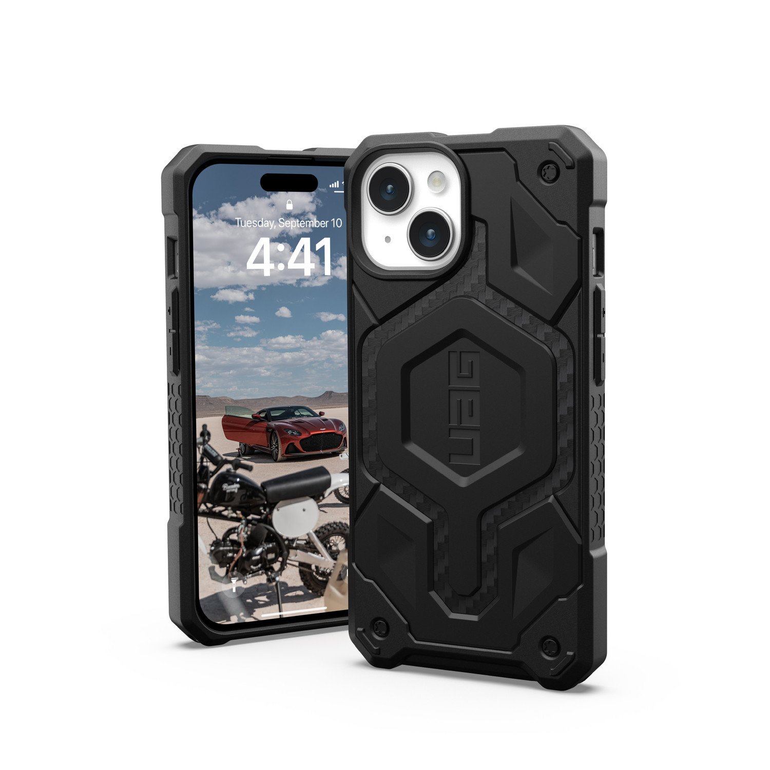 Urban Armor Gear Ochranný kryt na iPhone 15 - UAG, Monarch Pro MagSafe Carbon Fiber