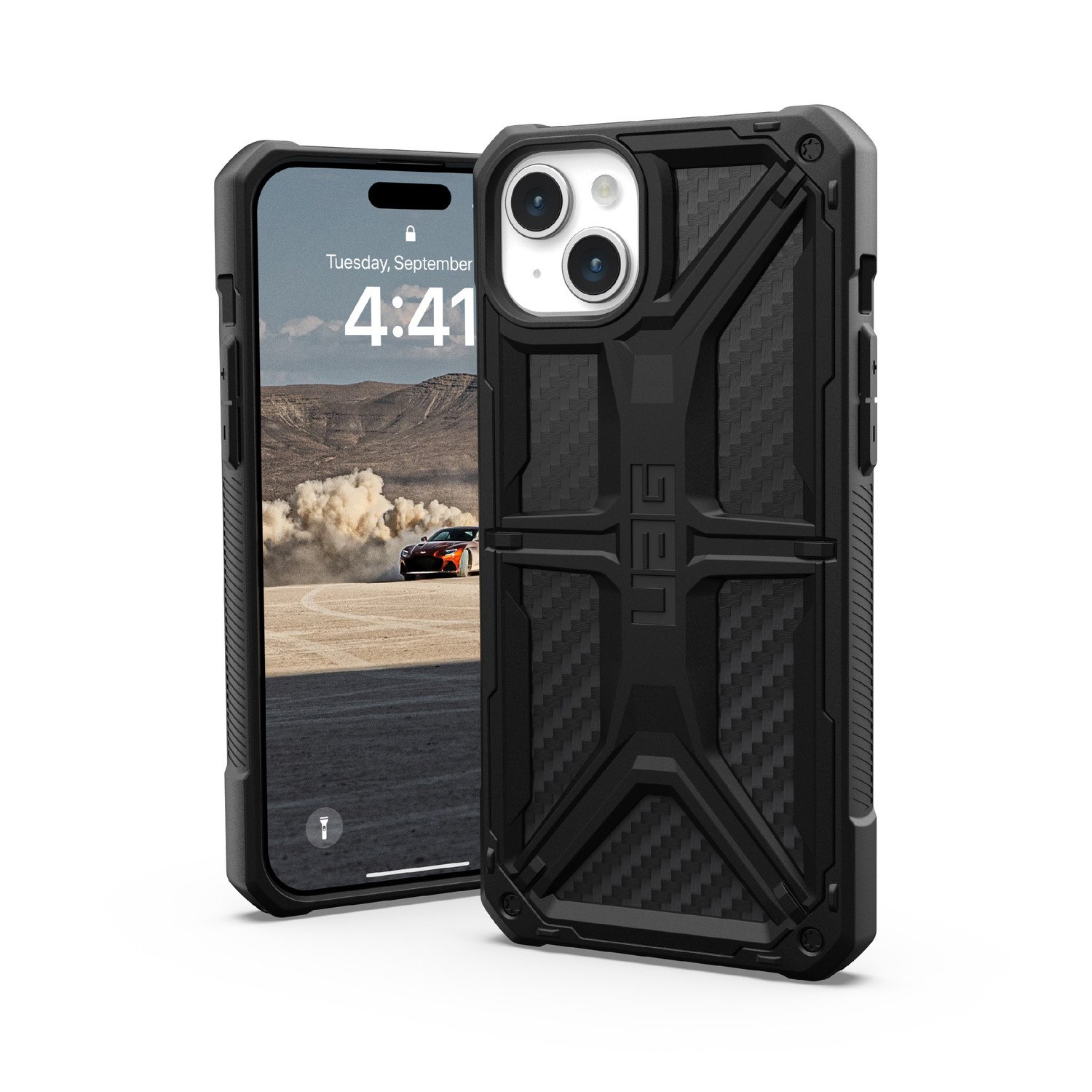 Urban Armor Gear Ochranný kryt na iPhone 15 PLUS - UAG, Monarch Carbon Fiber