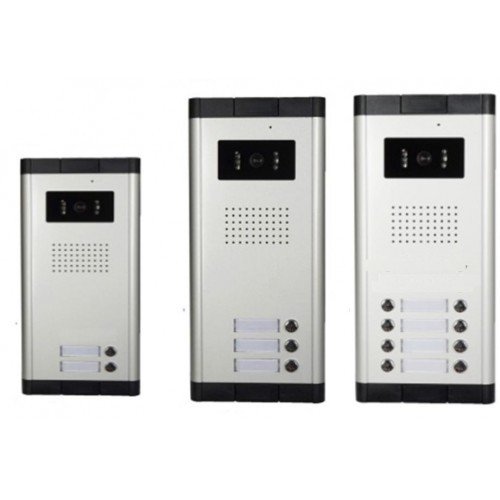 Kovový odolný video-zvonek ZONEWAY, venkovní pro 4 účastníky, 4ks tlačítek XSL-536-ZK1x4