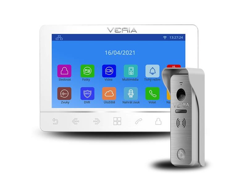 Videotelefon VERIA 8276B White  plus  VERIA 831 ze série VERIA 2-WIRE WiFi Tuya