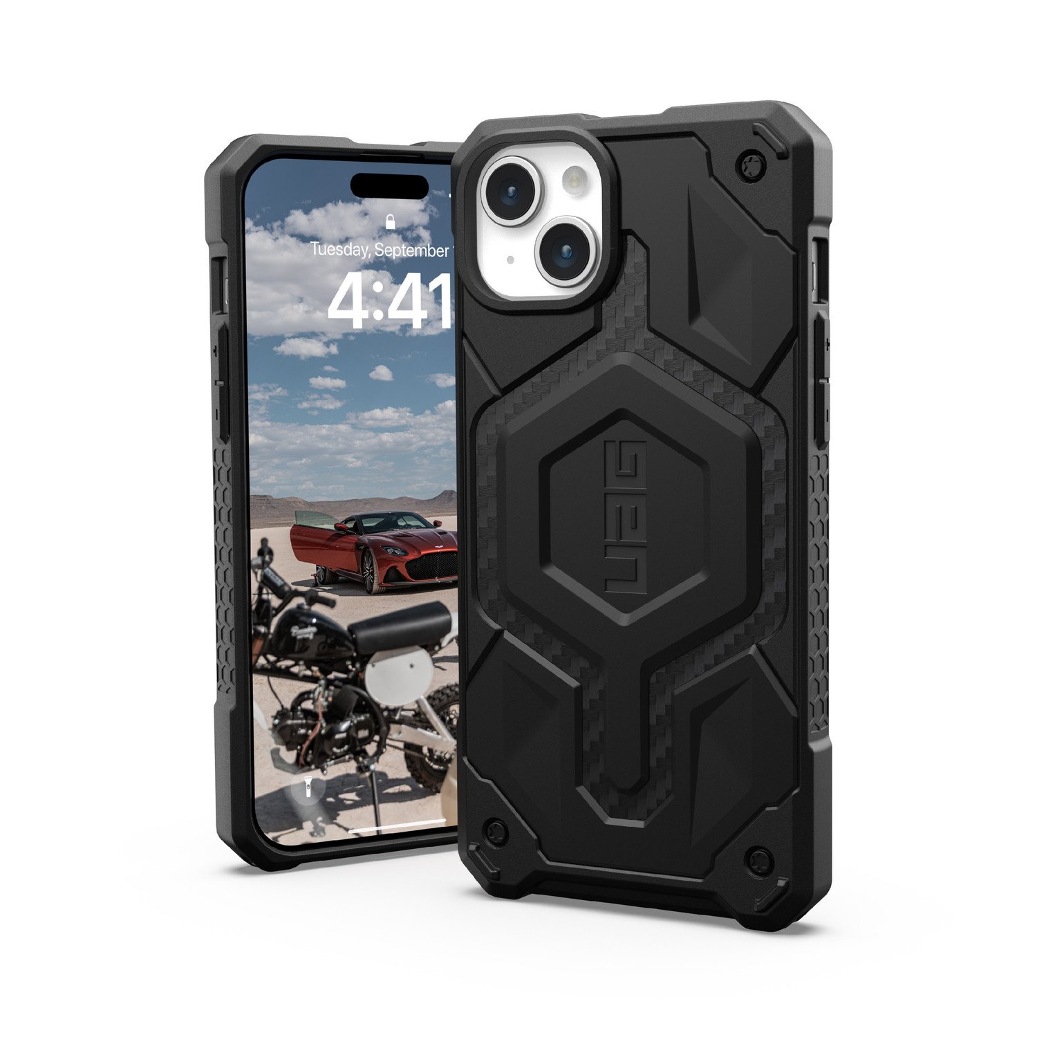 Urban Armor Gear Ochranný kryt na iPhone 15 PLUS - UAG, Monarch Pro MagSafe Carbon Fiber