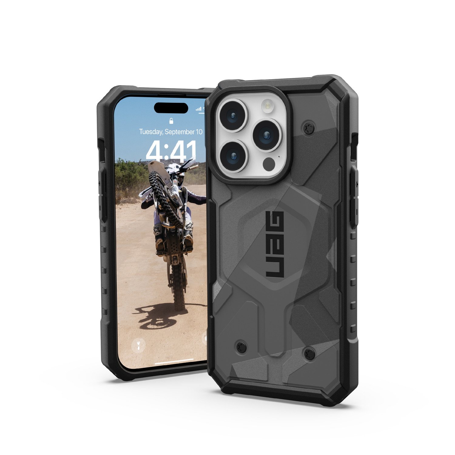 Urban Armor Gear Ochranný kryt na iPhone 15 Pro - UAG, Pathfinder SE MagSafe Geo Camo