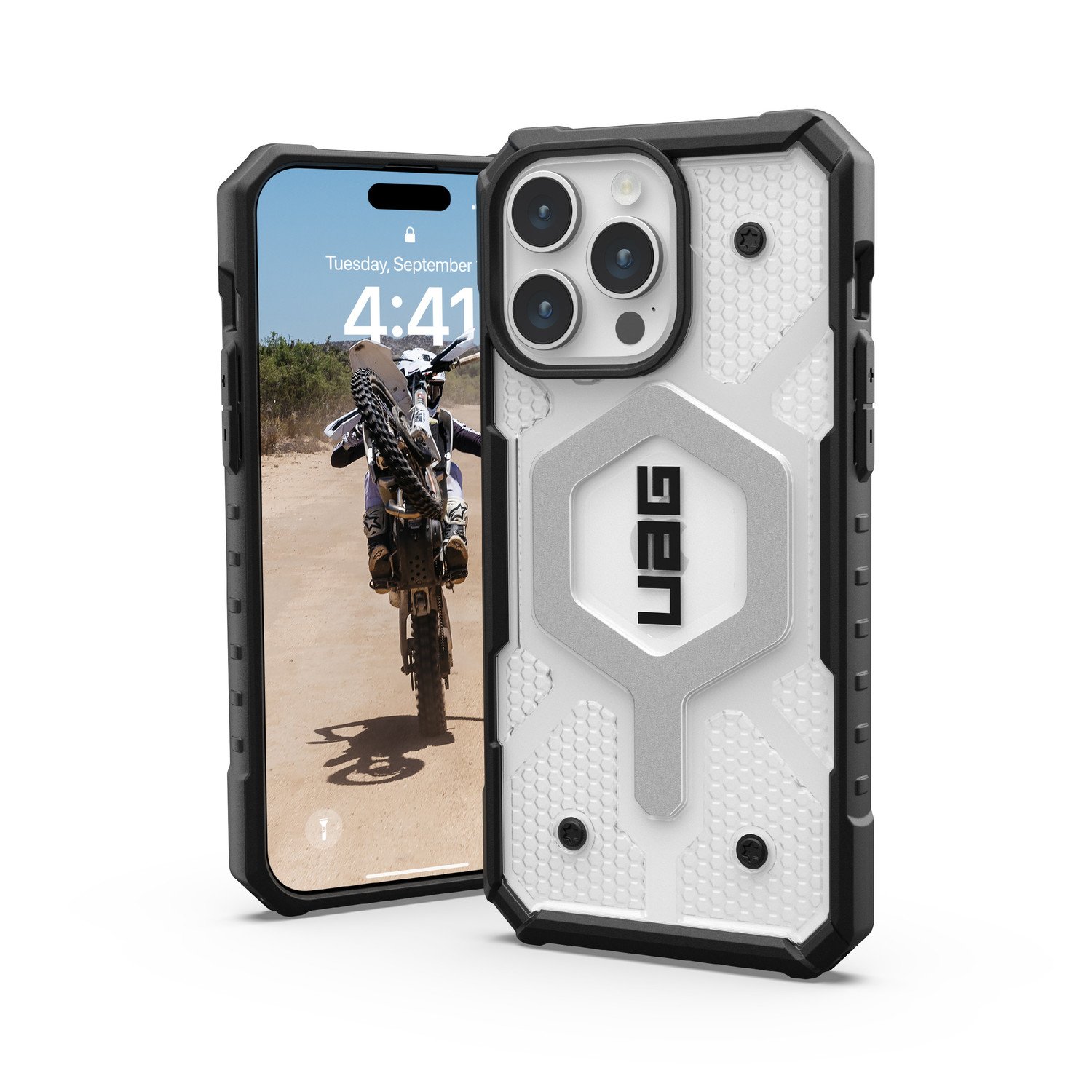 Urban Armor Gear Ochranný kryt na iPhone 15 Pro MAX - UAG, Pathfinder MagSafe Ice