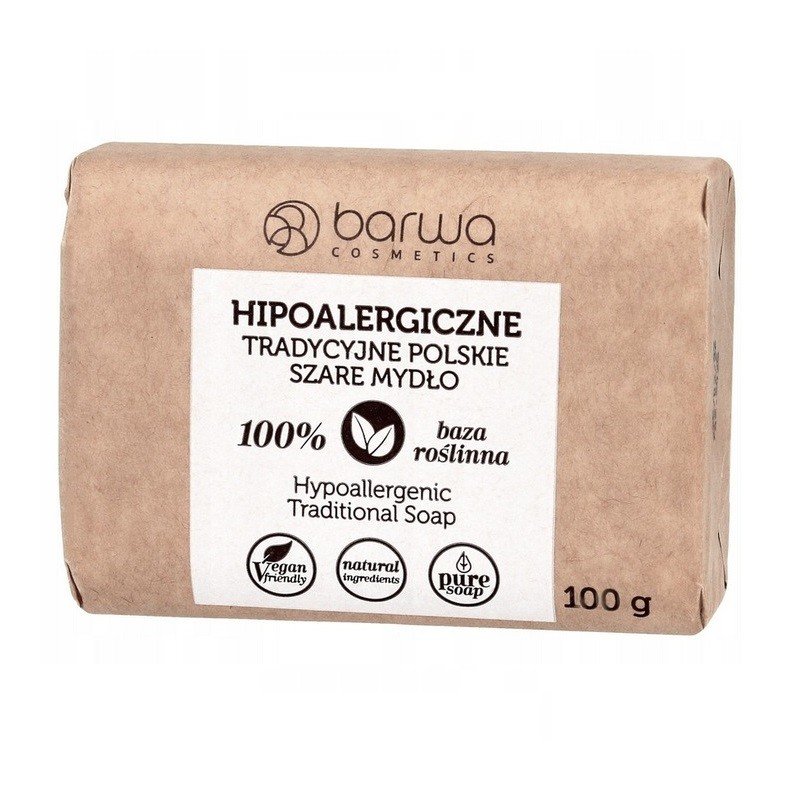 Barwa Hypoallergenic Natural Soap Tradiční polské šedé tuhé mýdlo 100g