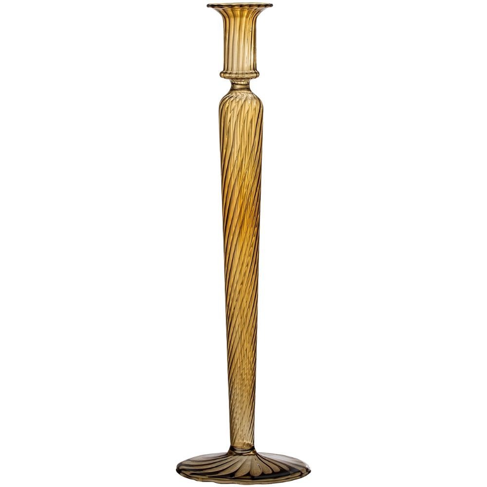 Stojan na svíčku DARA 35 cm, hnědá, sklo, Bloomingville