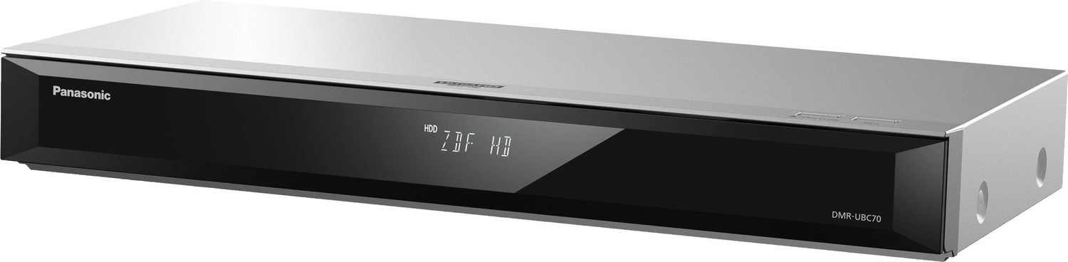 Panasonic DMR-UBC70 UHD Blu-Ray rekordér 4K Ultra HD , Twin-HD DVB-C/T2 tuner, High-Resolution Audio, Smart TV, Wi-Fi, nahrávání přes USB stříbrná