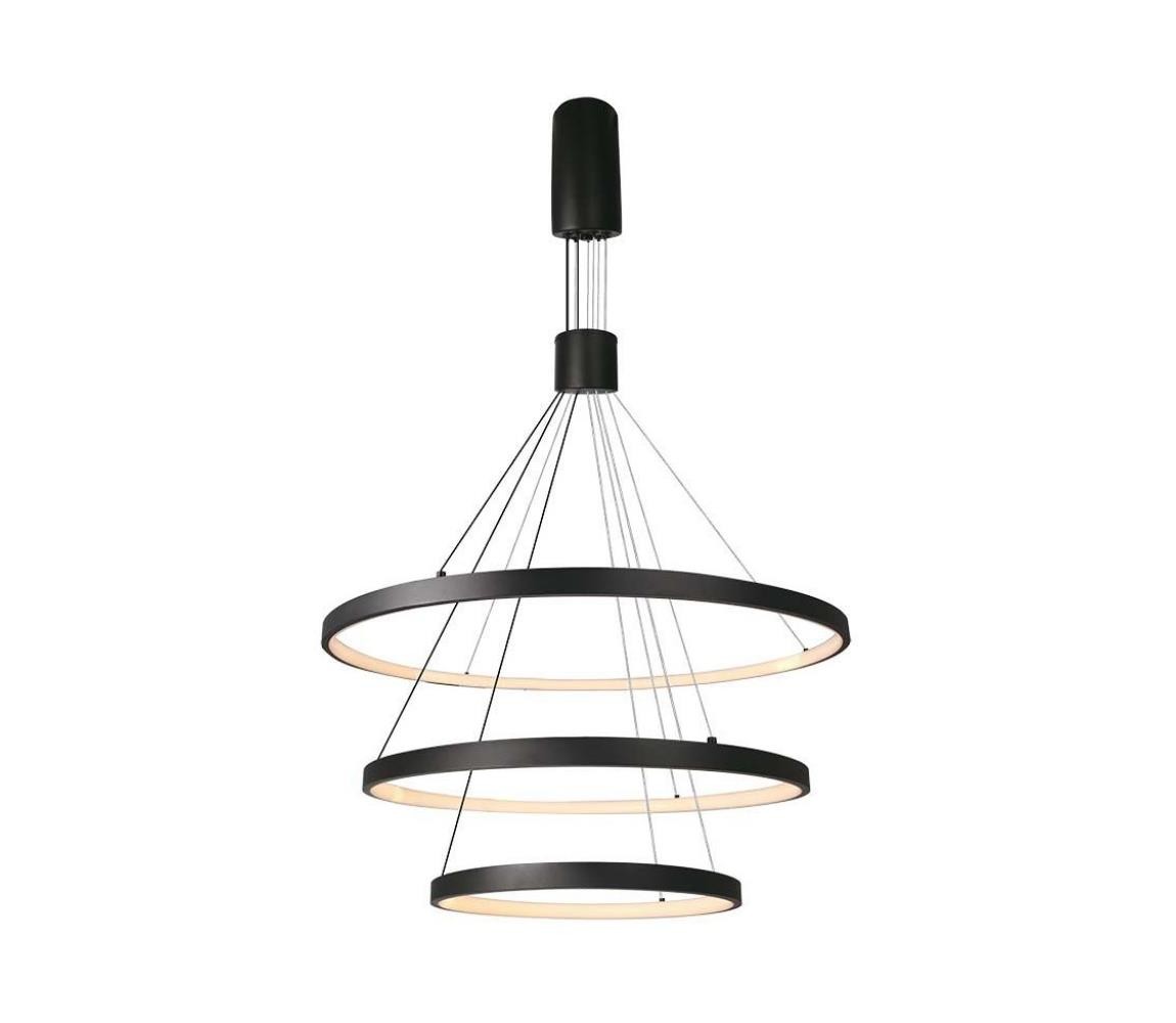 LED Stmívatelný lustr na lanku LED/46W/230V 3000K černá