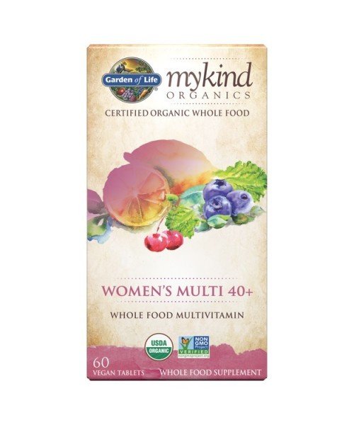 Garden of life Mykind Organics Women's Multi 40+, multivitamín pro ženy, 60 rostlinných tablet