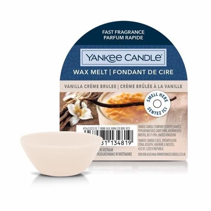 Vosk YANKEE CANDLE 22g Vanilla Creme Bruleé