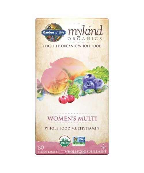 Garden of life Mykind Organics Women's Multi, multivitamín pro ženy, 60 rostlinných tablet