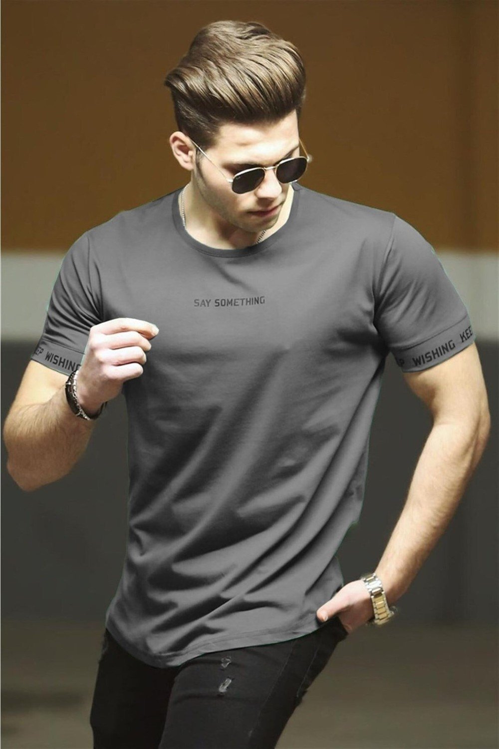 Madmext Smoked Men's T-Shirt 4461