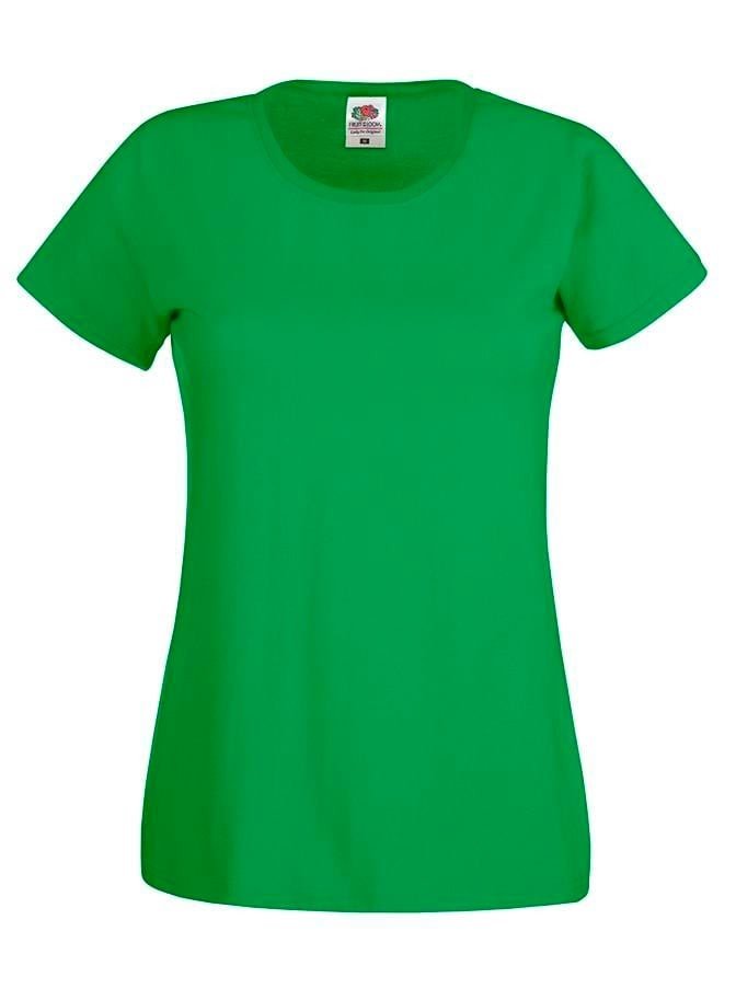 Green Women's T-shirt Lady fit Original Fruit of the Loom
