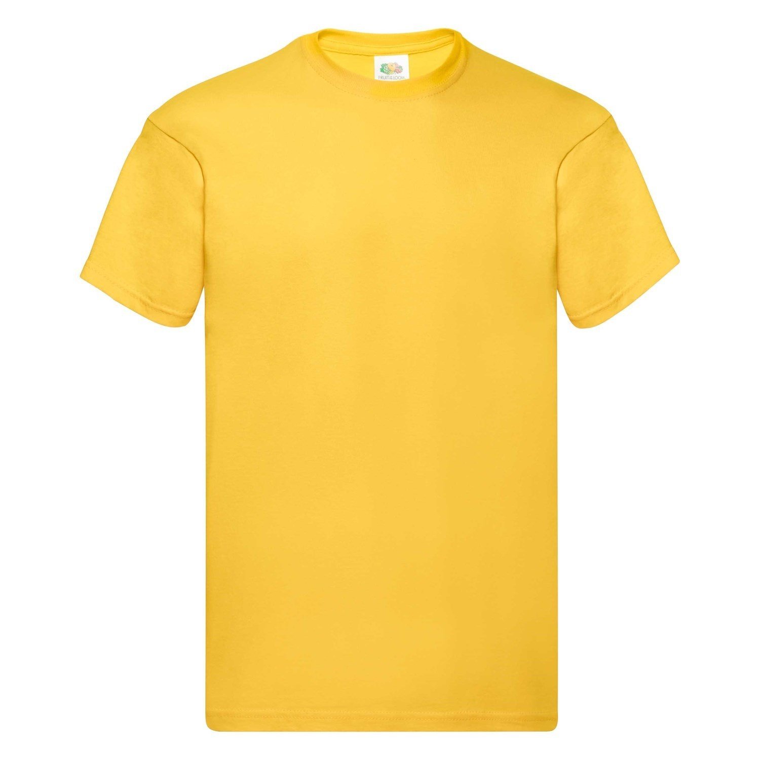 Original Fruit of the Loom Men's Yellow T-Shirt