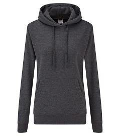 Anthracite Hooded Sweat Fruit of the Loom