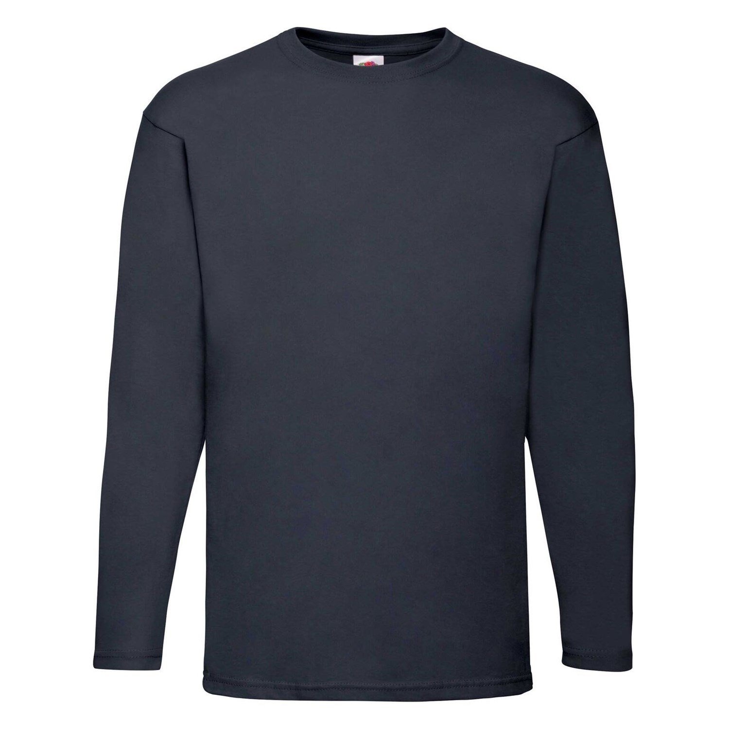 Navy Value Men's Long Sleeve T-shirt Fruit of the Loom