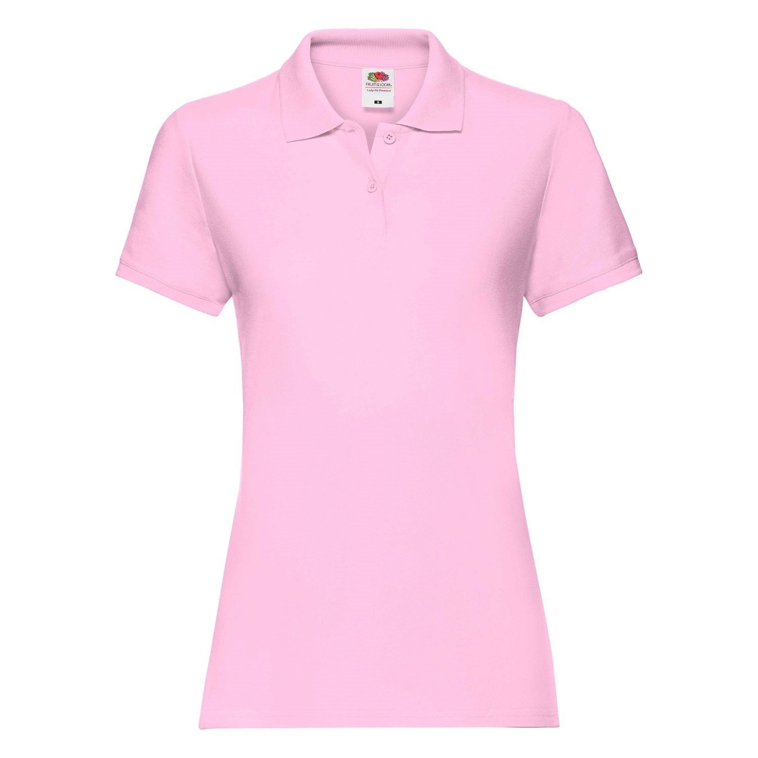 Polo Fruit of the Loom Pink Women's T-shirt