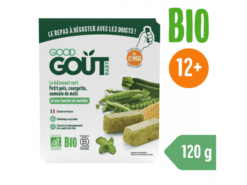 Good Gout BIO BLW Tyčinky z hrášku a cukety (120 g)