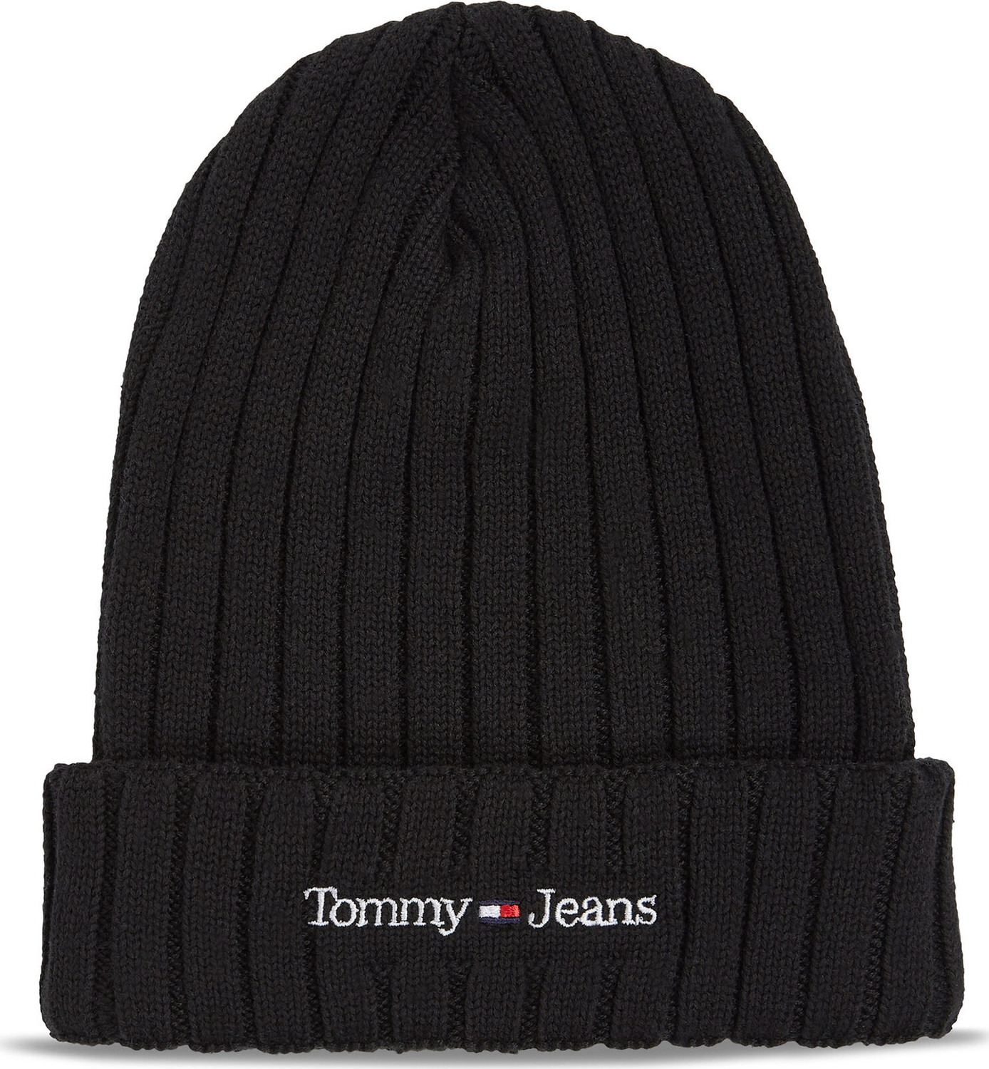 Čepice Tommy Jeans Tjm Sport Elevated Long Beanie AM0AM11678 Black BDS
