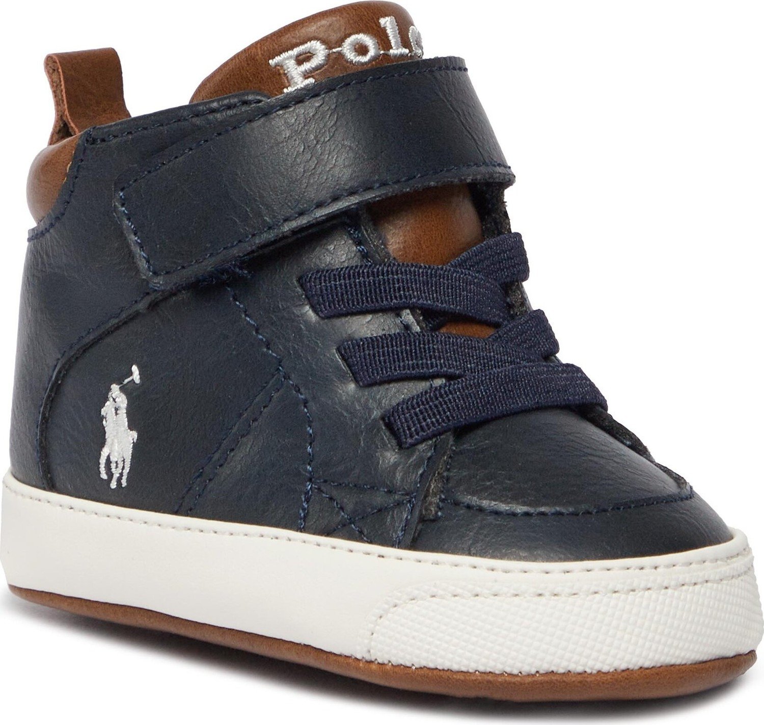 Kotníková obuv Polo Ralph Lauren Burnished RL100749 Navy/Tan/Cream