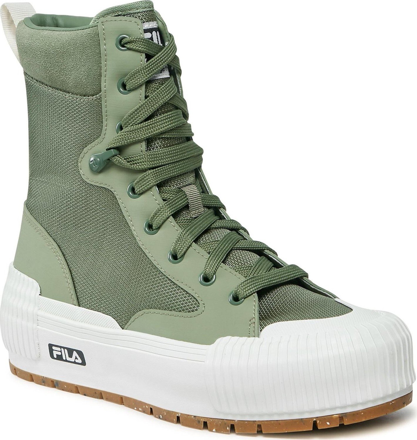 Plátěnky Fila Cityblock High Platform Wmn FFW0375.60045 Oil Green