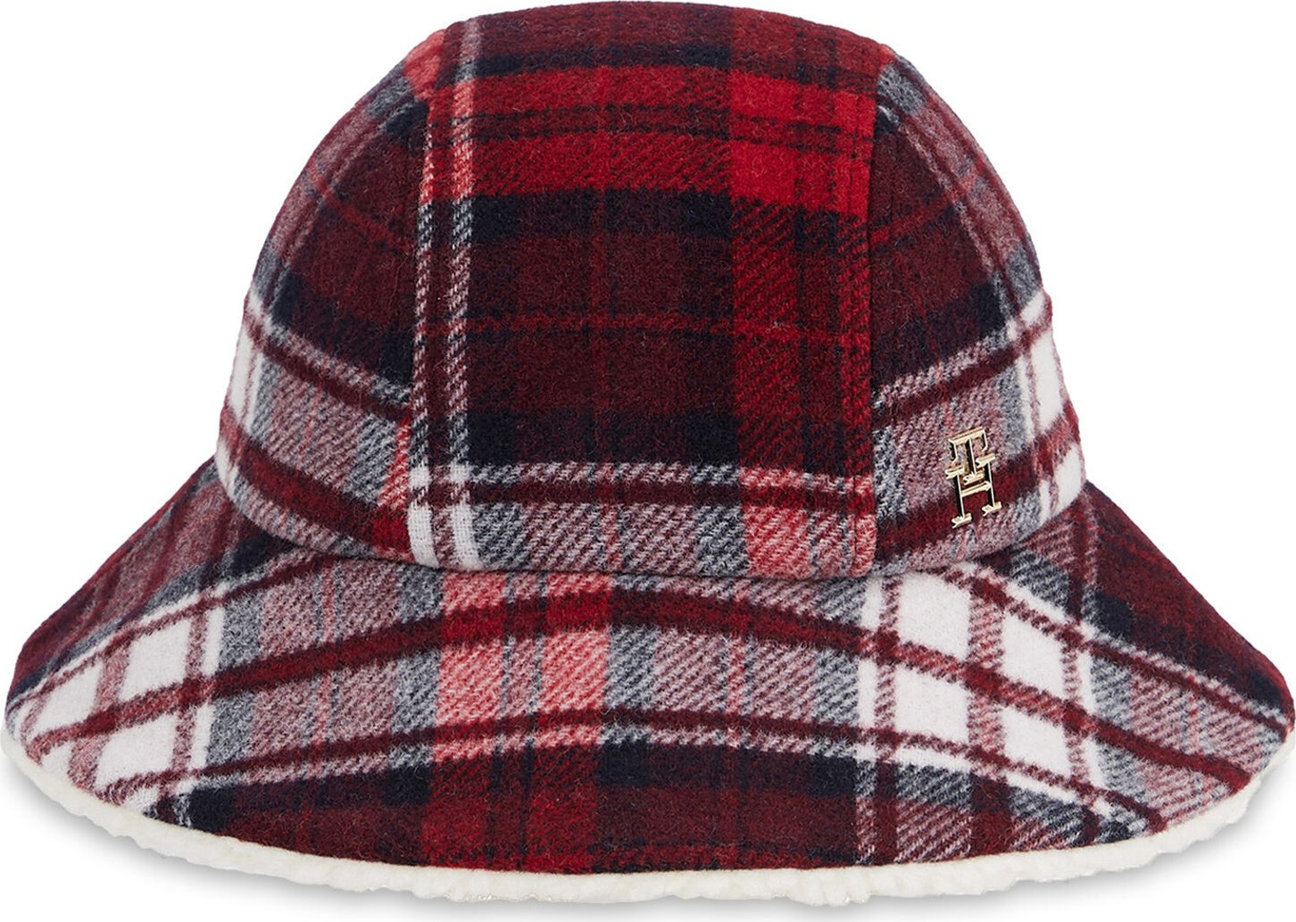 Klobouk Tommy Hilfiger Tommy Check Bucket Hat AW0AW15313 Space Blue DW6