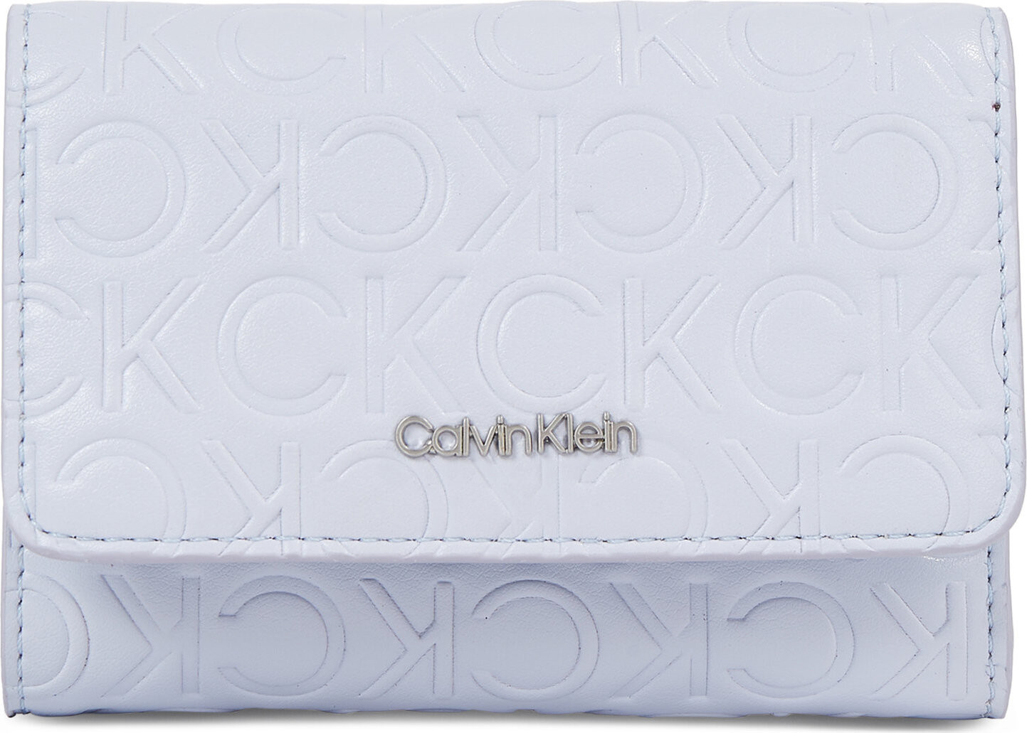 Dámská peněženka Calvin Klein Ck Must Trifold Sm Emb K60K611325 Sheer Blue CFX