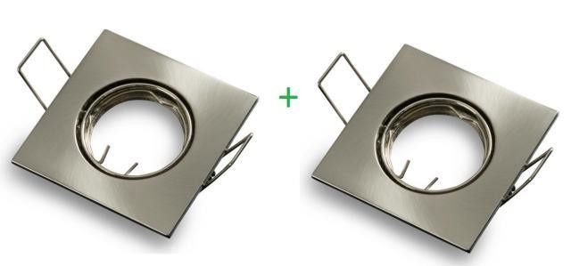 Optonica SADA 2ks Podhledové bodové svítidlo TOPAZ chrom mat  + patice, ll.jakost OT5074-ll