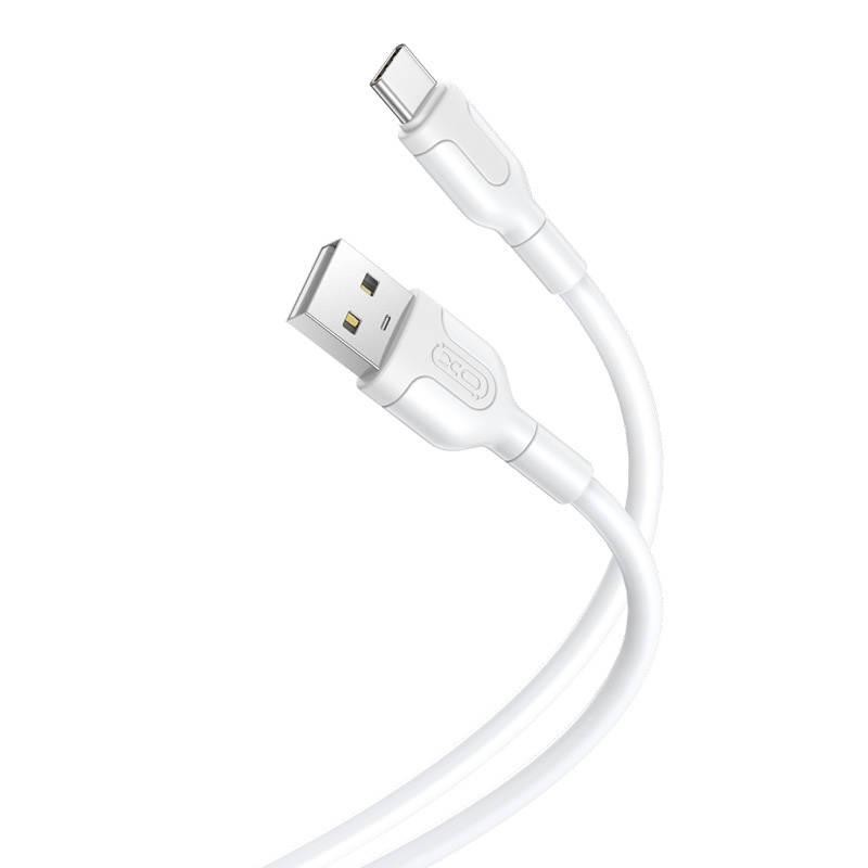 Kabel USB na USB-C XO NB212 2,1 A 1 m (bílý)