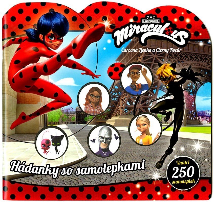 Čarovná Lienka a Černý Kocúr - Hádanky so samolepkami - Kolektiv