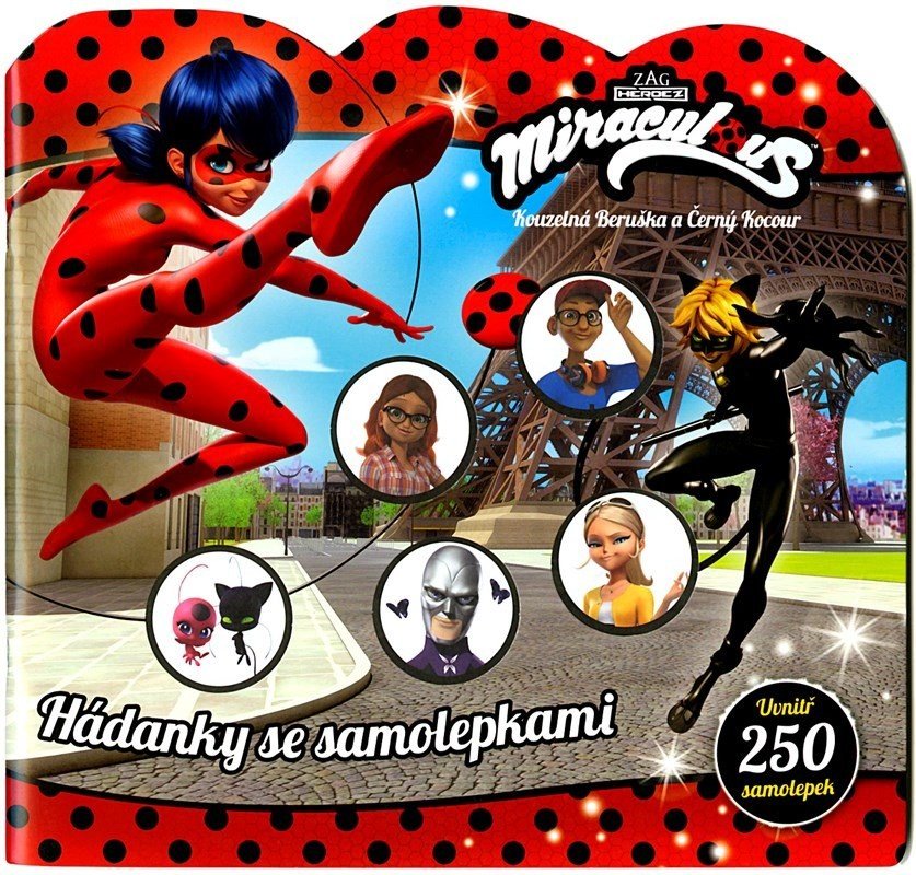 Kouzelná Beruška a Černý kocour - Hádanky se samolepkami - Kolektiv