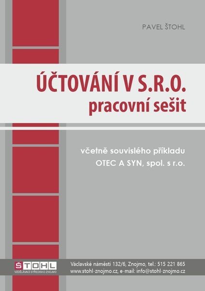 Účtování v s.r.o. - pracovní sešit - Pavel Štohl