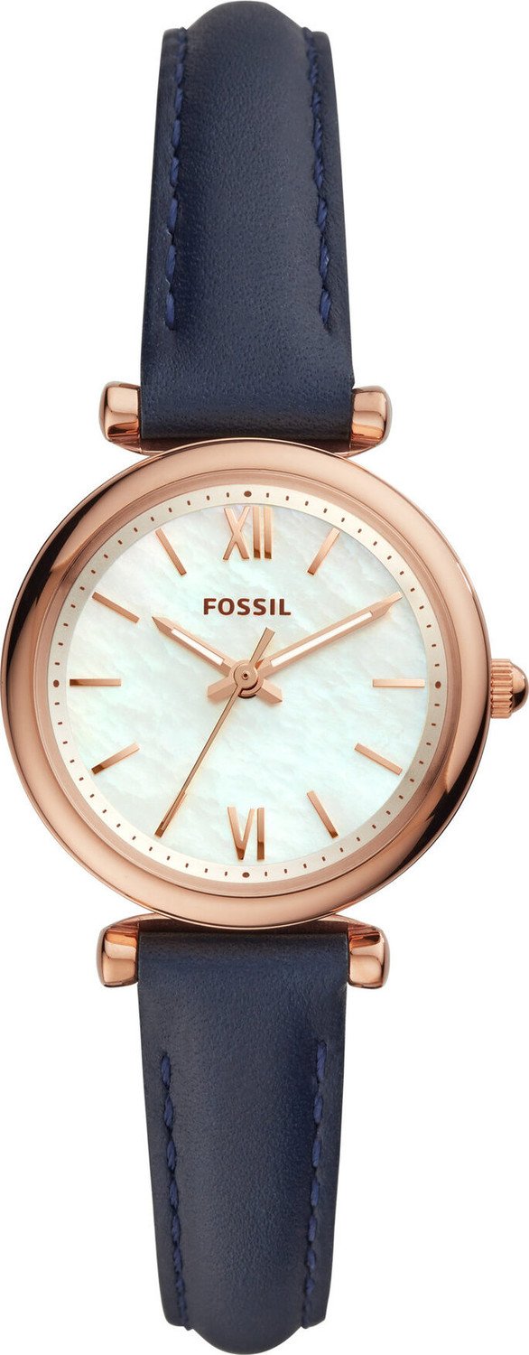 Hodinky Fossil Carlie ES4502 Navy/Rose Gold