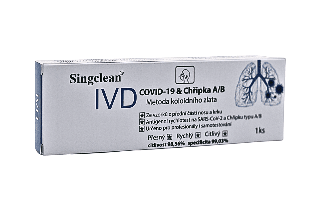 Hangzhou Singclean Medical Products Co., Ltd. Antigenní test Covid-19 & Chřipka A/B, 1 ks