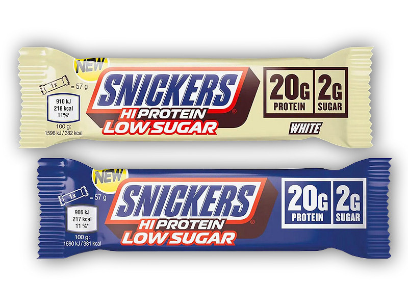 Mars Snickers Hiprotein Low Sugar 57g Varianta: bílá čokoláda