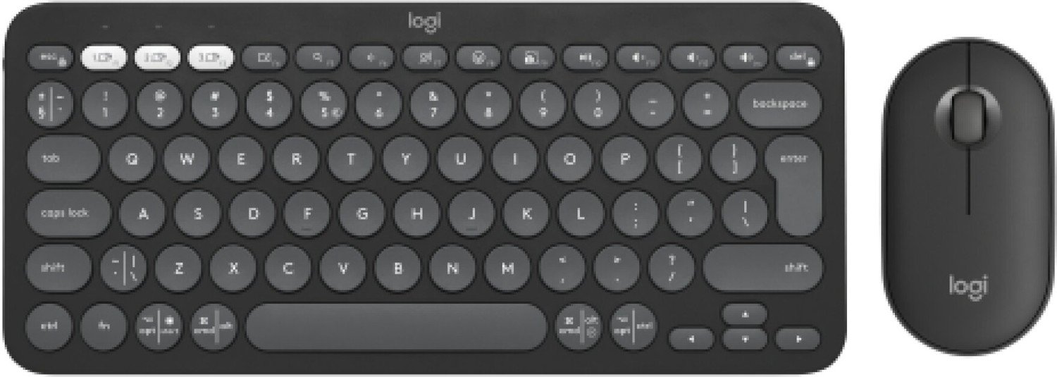 Logitech Pebble 2 Combo MK380s for MAC, šedá - 920-012244