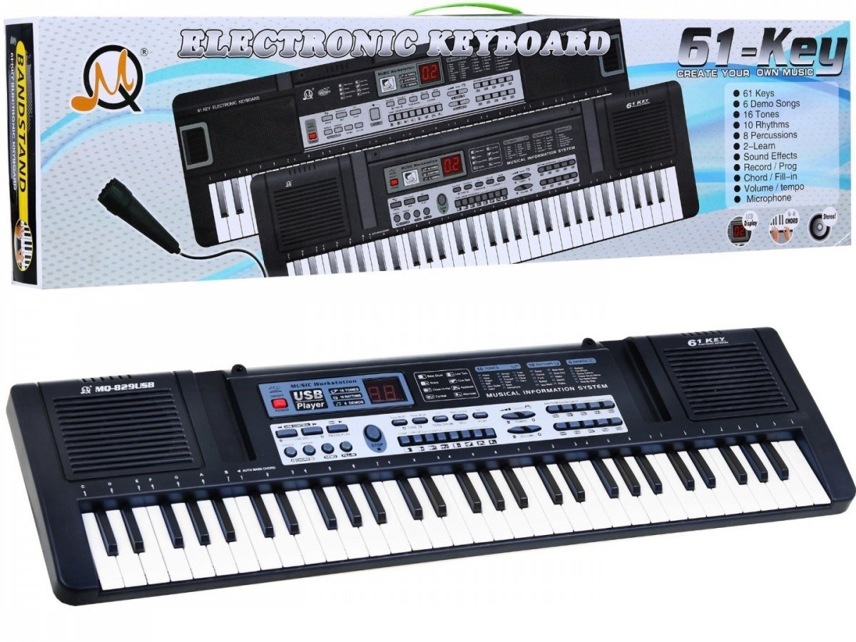 mamido Keyboard s USB + mikrofon