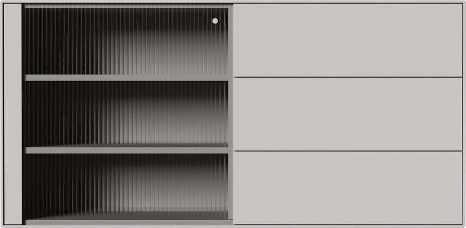 Světle šedá závěsná vitrína 120x59 cm Edge by Hammel – Hammel Furniture