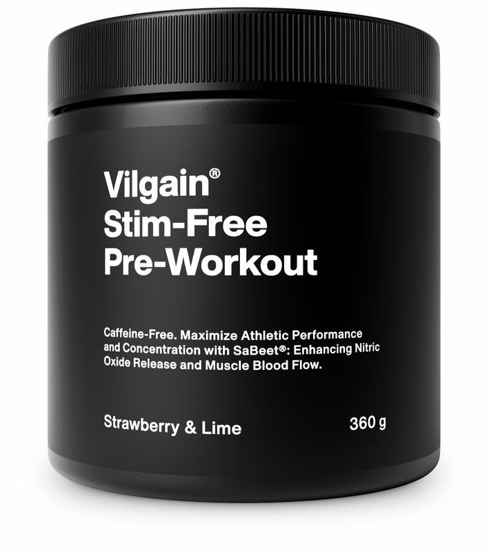 Vilgain Pre-Workout bez stimulantů 2.0 jahoda/limetka 360 g