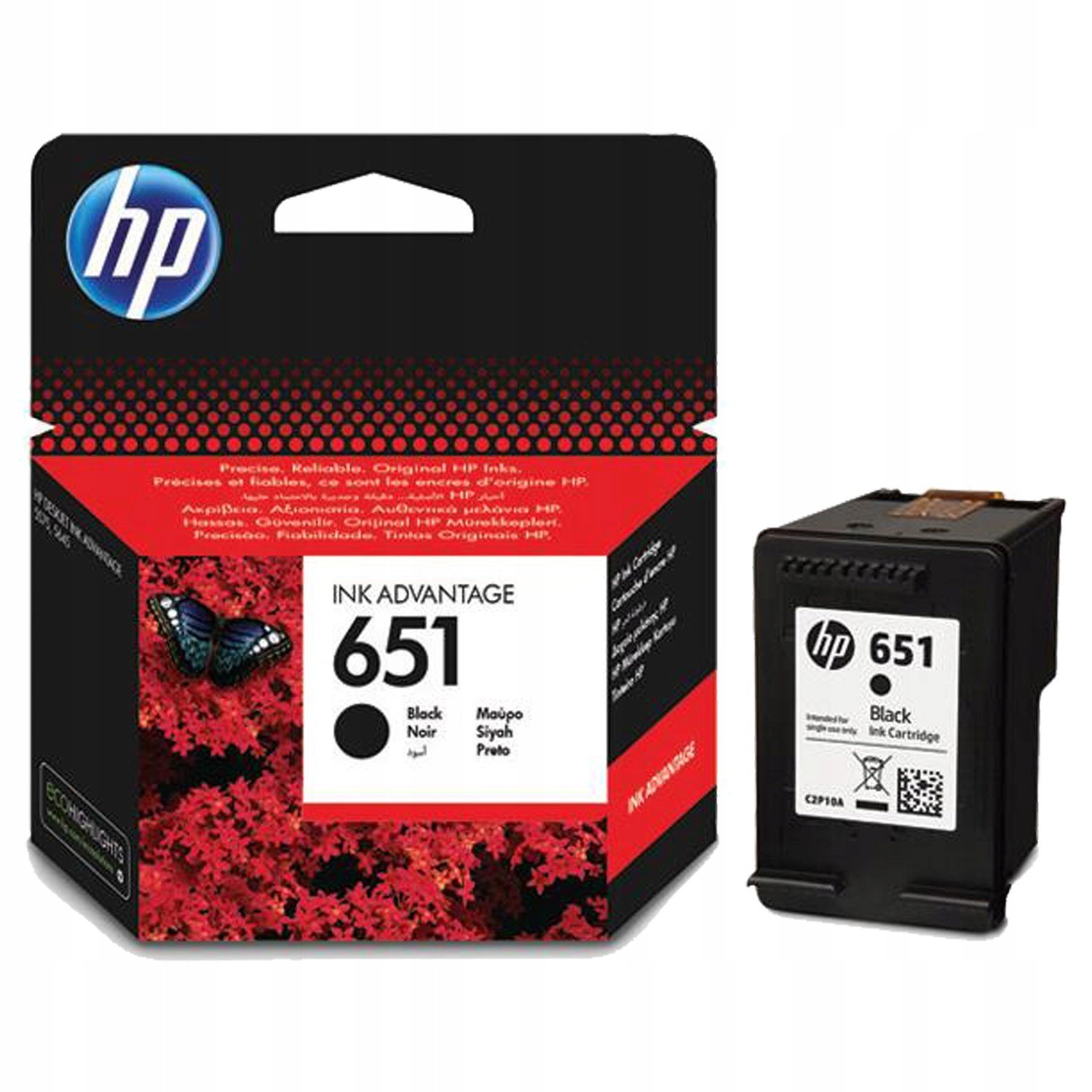 Inkoust Hp 651 černý (black) C2P10AE