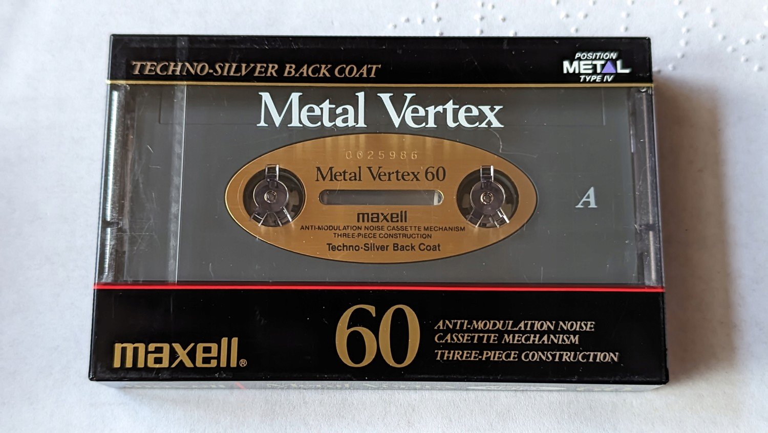 Maxell Vertex Metal 60 1988 Japan -1ks